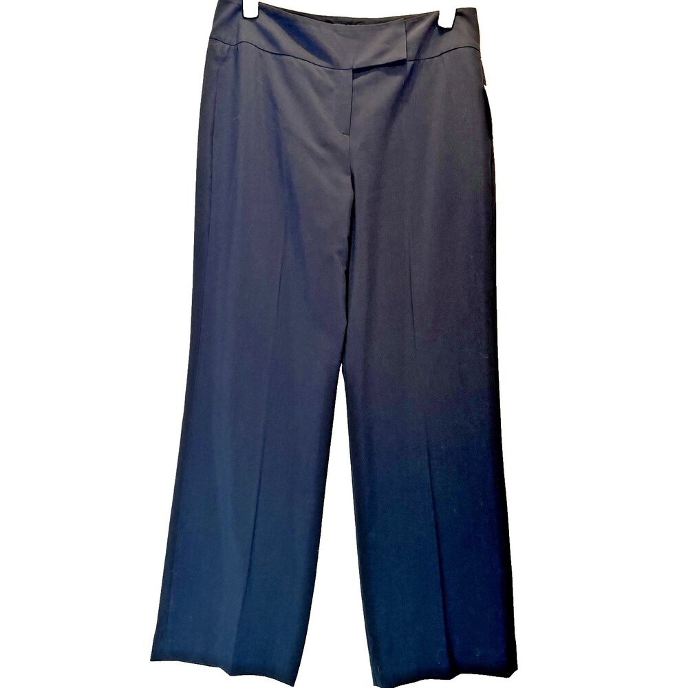 Signature by Larry Levine NWT Suit Dress Pants Women's Size 14 Black Wide Leg